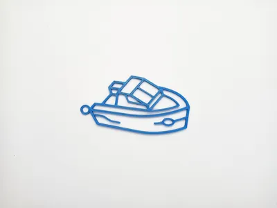 Boat - isometric keychain