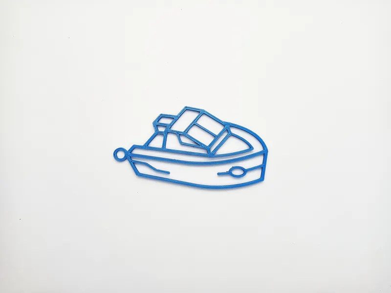 Boat - isometric keychain