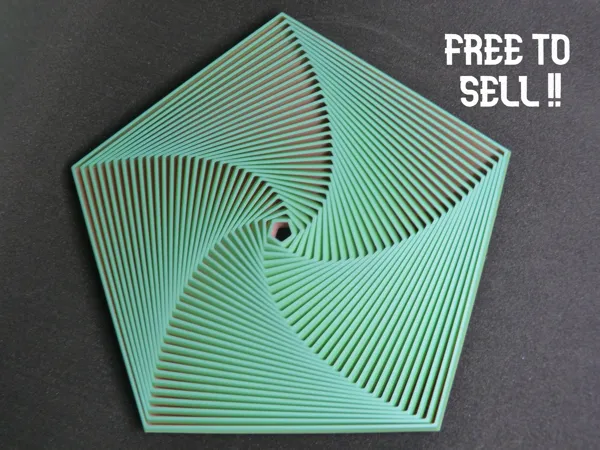 Fidget pentagone à 30 anneaux (grand format)