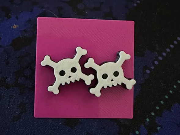 Skull and Crossbones Earrings - Studs and Dangles