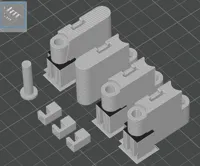 0.2mm layer, 3 walls, 8% infill, PETG support, +mod. Stifte