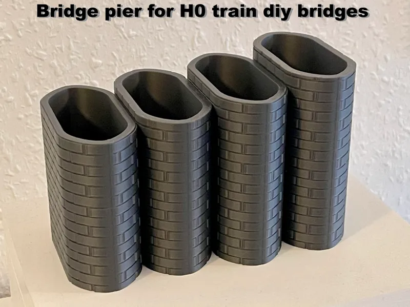 very sturdy H0 bridge pier