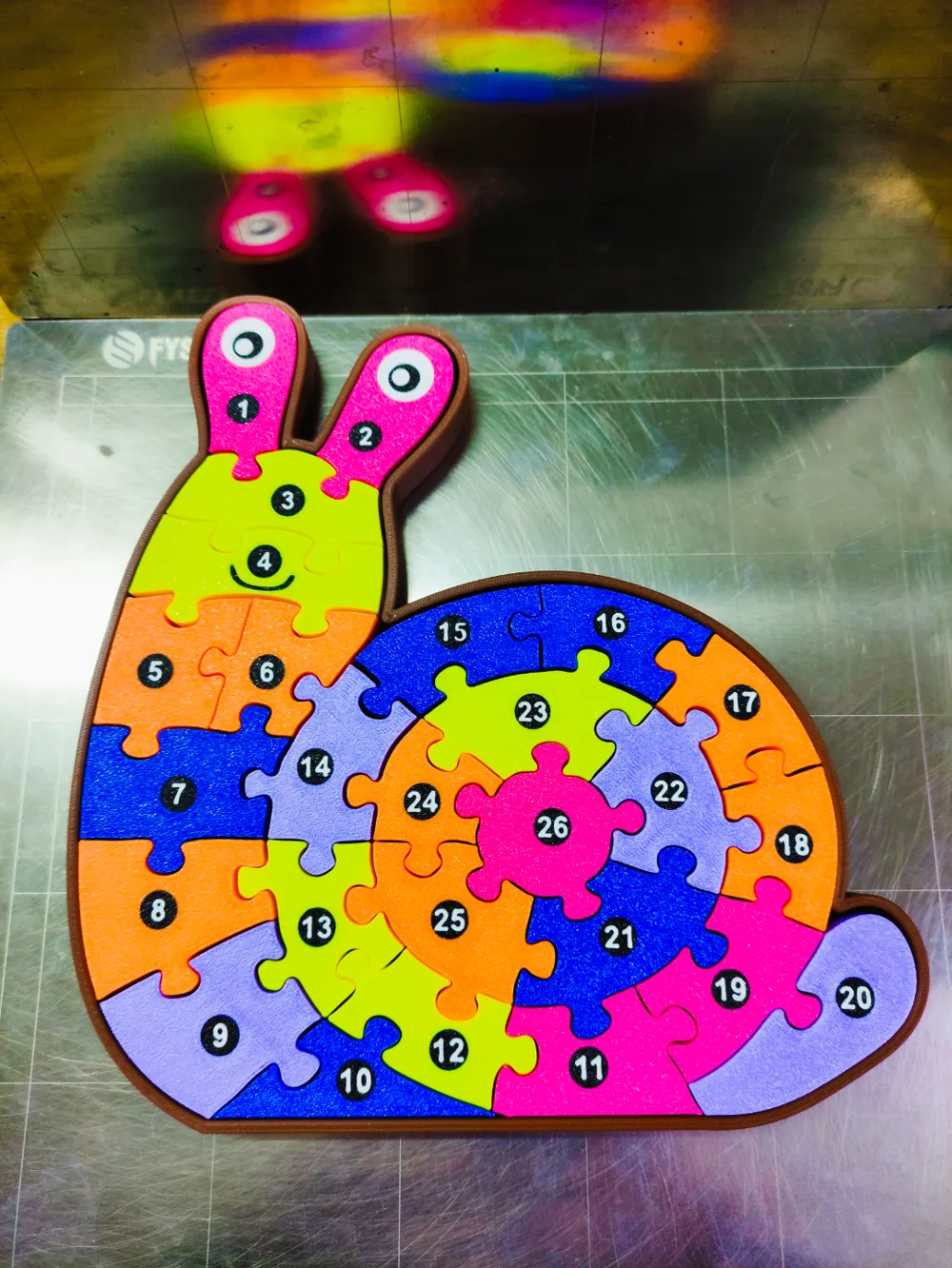 Snail with Numbers - Puzzle by michal0082 MakerWorld: Download Free 3D ...