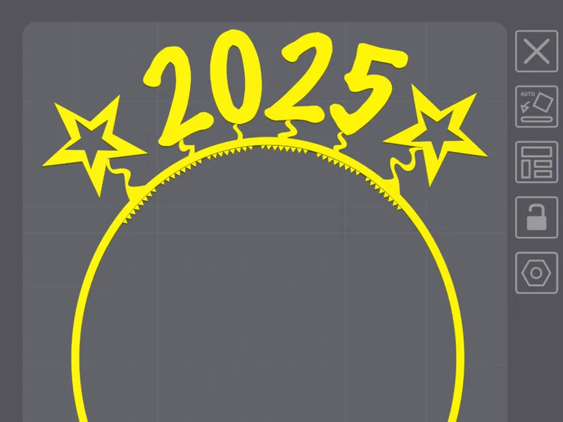 Happy New Year 2025 head band.