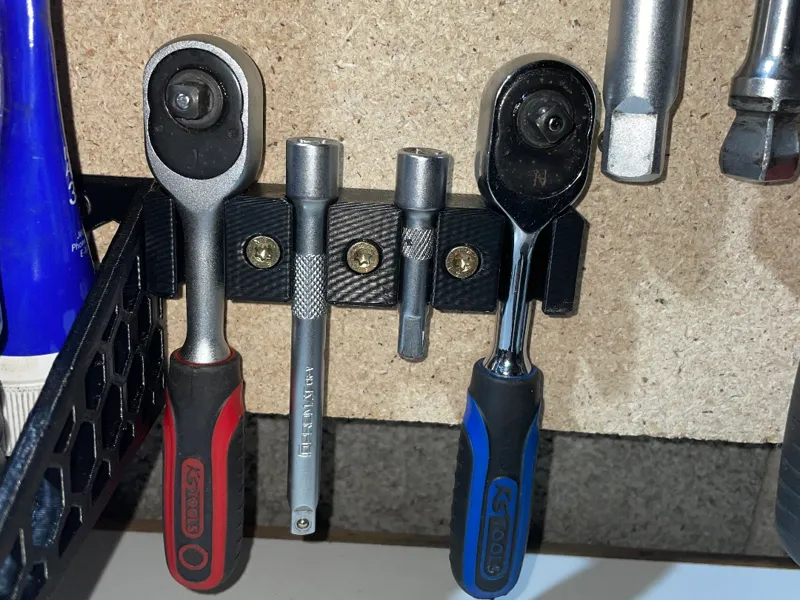 1/4 Ratschen und Verlängerung Wandhalter
