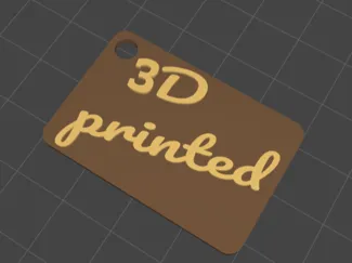 3D printed plate