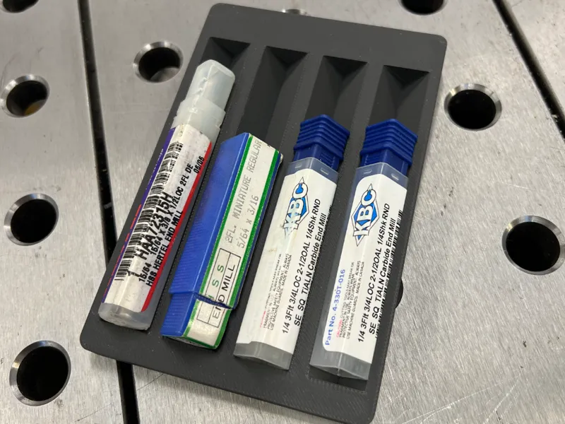 Medium Sized Endmill Gridfinity Organizer