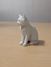 Chat géométrique bas-poly — photo 3