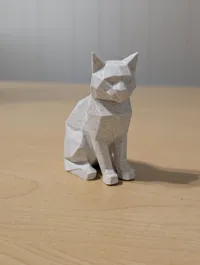 Chat géométrique bas-poly — photo 2