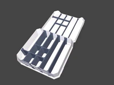 Storage box with 10 compartments