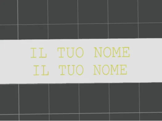 TARGA CON NOME CASSETTA POSTA ALUBOX PERSONALIZZAT