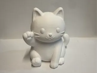 Tiny waving Cat Figurine
