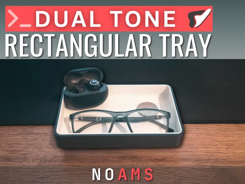 Dual Tone Rectangular Tray
