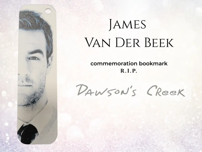 commemoration bookmark James  Van Der Beek
