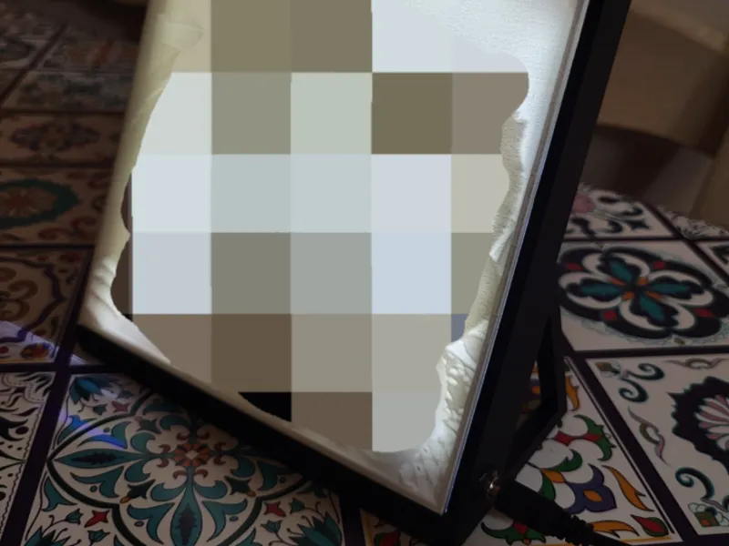 Frame for lithophane
