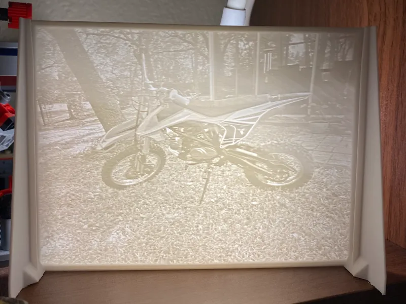 dirt bike lithophane
