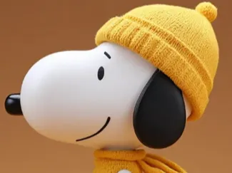 Snoopy with woolen hat - figure