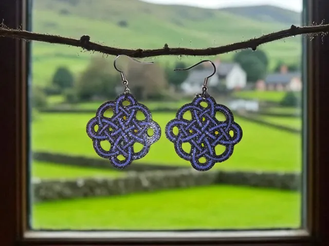 Irish blessing earrings