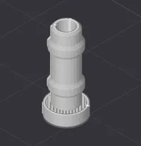 4mm cap with 1mm hole - 0.12mm layer, 2 walls, 15% infill