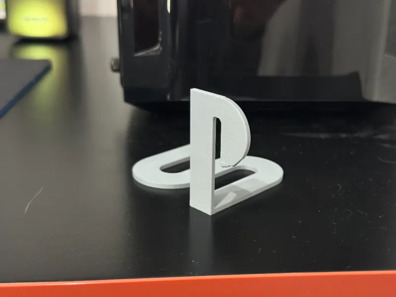 Anamorphic PlayStation Logo - PoV Illusion
