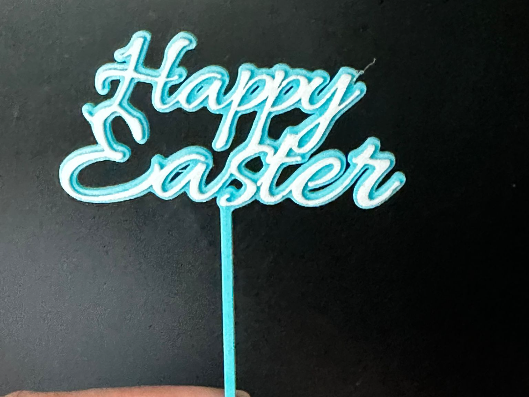 Happy Easter Cake Topper