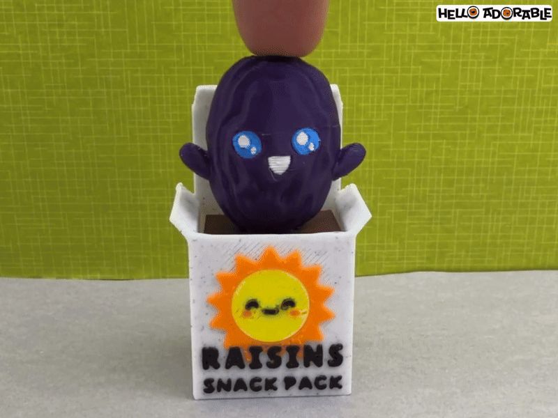Raisin in Box Clicker Fidget Toy