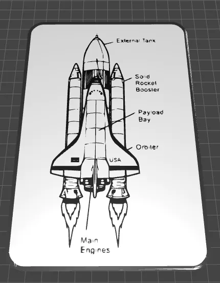 Space Rocket Wall Diagram