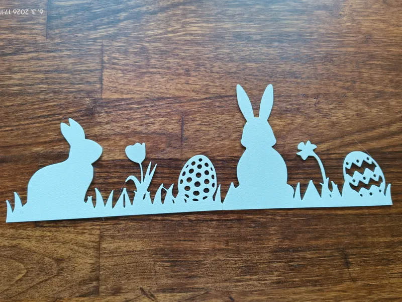Easter Window Border Silhouette