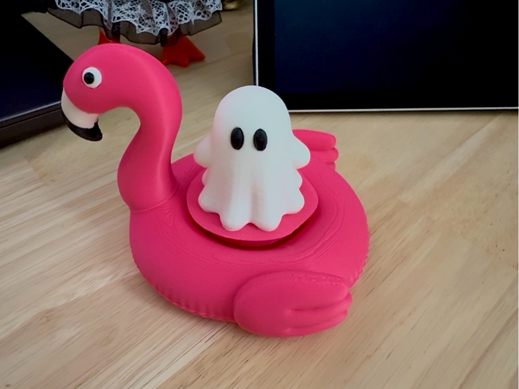 Flamingo Pool Float Fidget Clicker - 1