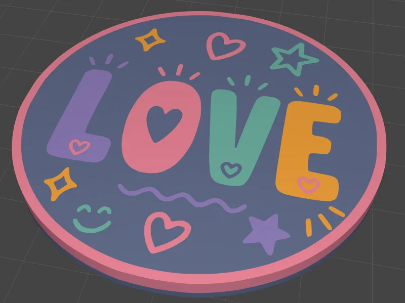 Coaster - Fruit of the Spirit themed (Love)