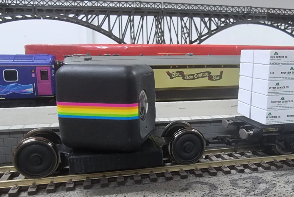 Polaroid Cube Model Railway Camera Mount Car Wagon by Simply Models