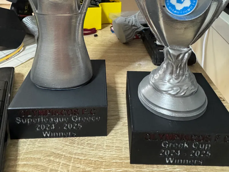 Bases for Greek Trophies won by Olympiakos