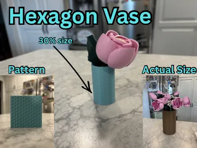 Hexagon Pattern Vase
