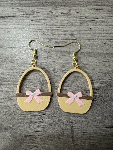 Easter Basket Earrings view 2