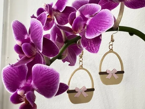 Easter Basket Earrings