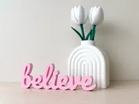 "Believe"标语