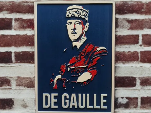 Charles De Gaulle - Hueforge Pop Art 