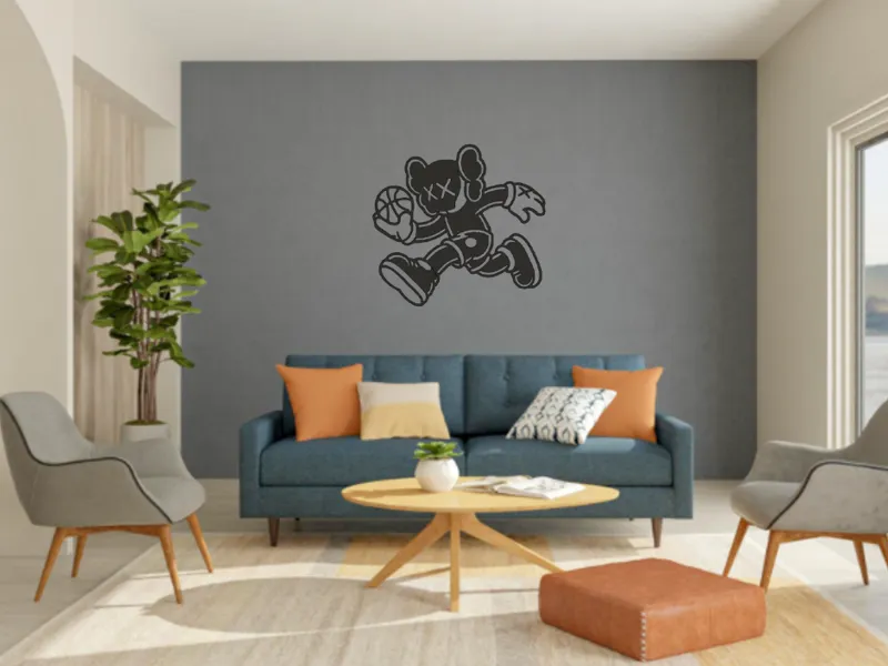 Kaws Figure Playing Basket Ball