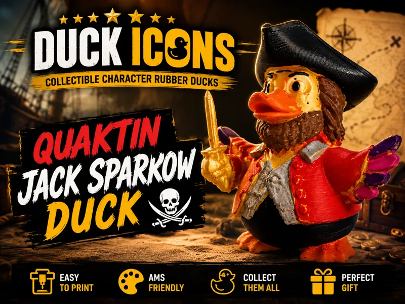 Quaktin Jack Sparrow – Collectible Pirate  Duck