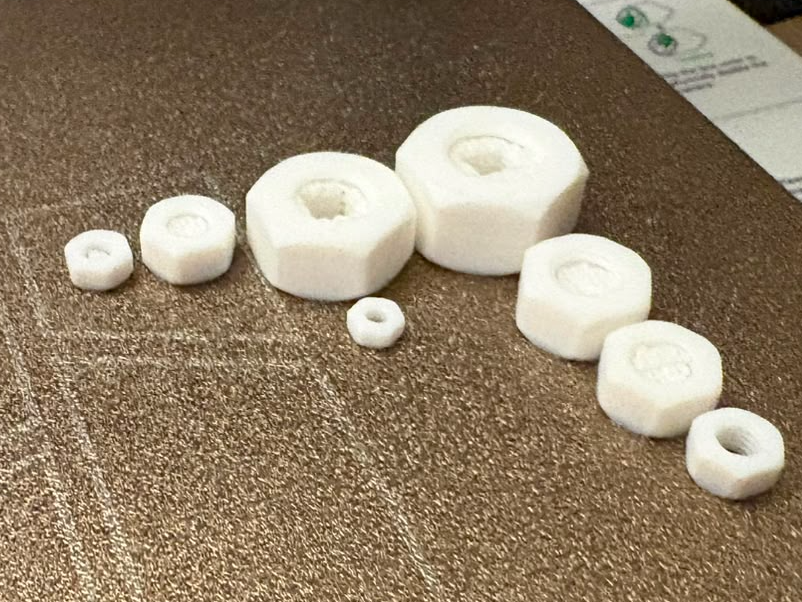 Printable Metric Hex Nut Collection (M3–M12)