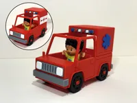 Red Ambulance (Blue Star or White Stripe with Cross)