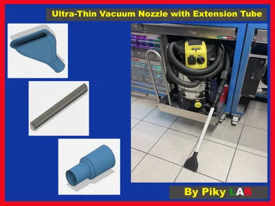 Ultra-Thin Vacuum Nozzle with Extension Tube