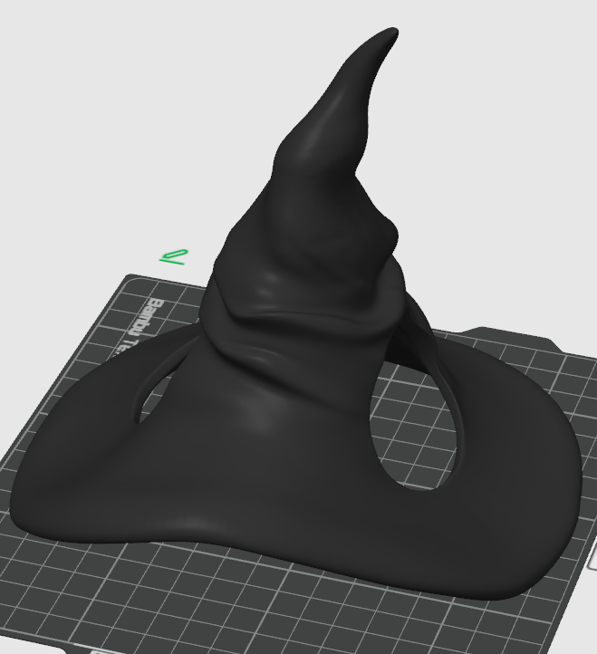 Miniatura 2 do modelo 3D 猫咪魔法帽,巫师帽，万圣节帽~