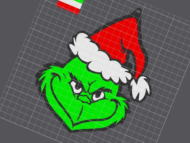 GRINCH NATALE FORMATO 226X183X1mm