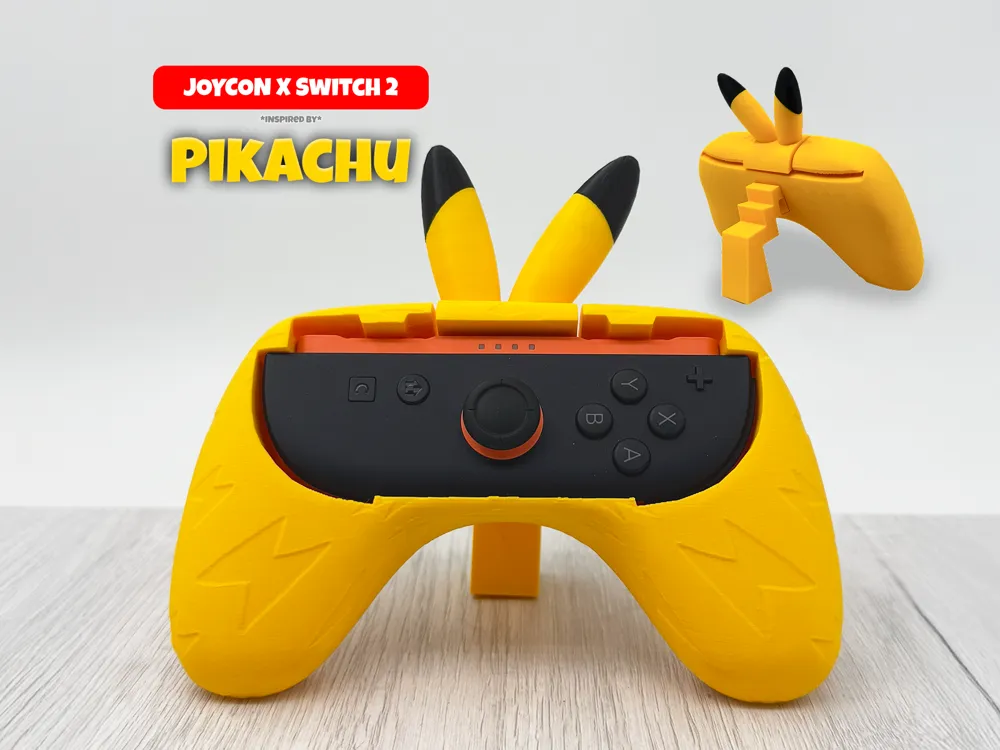 3Dプリント コントローラーグリップ | Joy-Con風 (Switch 2) - 無料3D