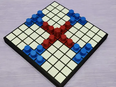 Tablut - W/ Rules (Magnetic Tiles & Pawns)