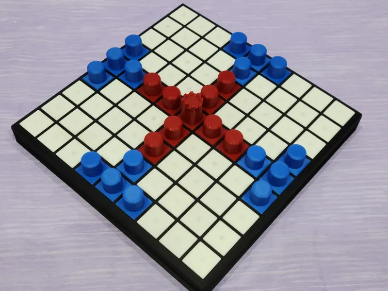 Tablut - W/ Rules (Magnetic Tiles & Pawns)
