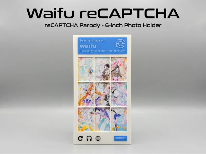 Waifu reCAPTCHA 相框