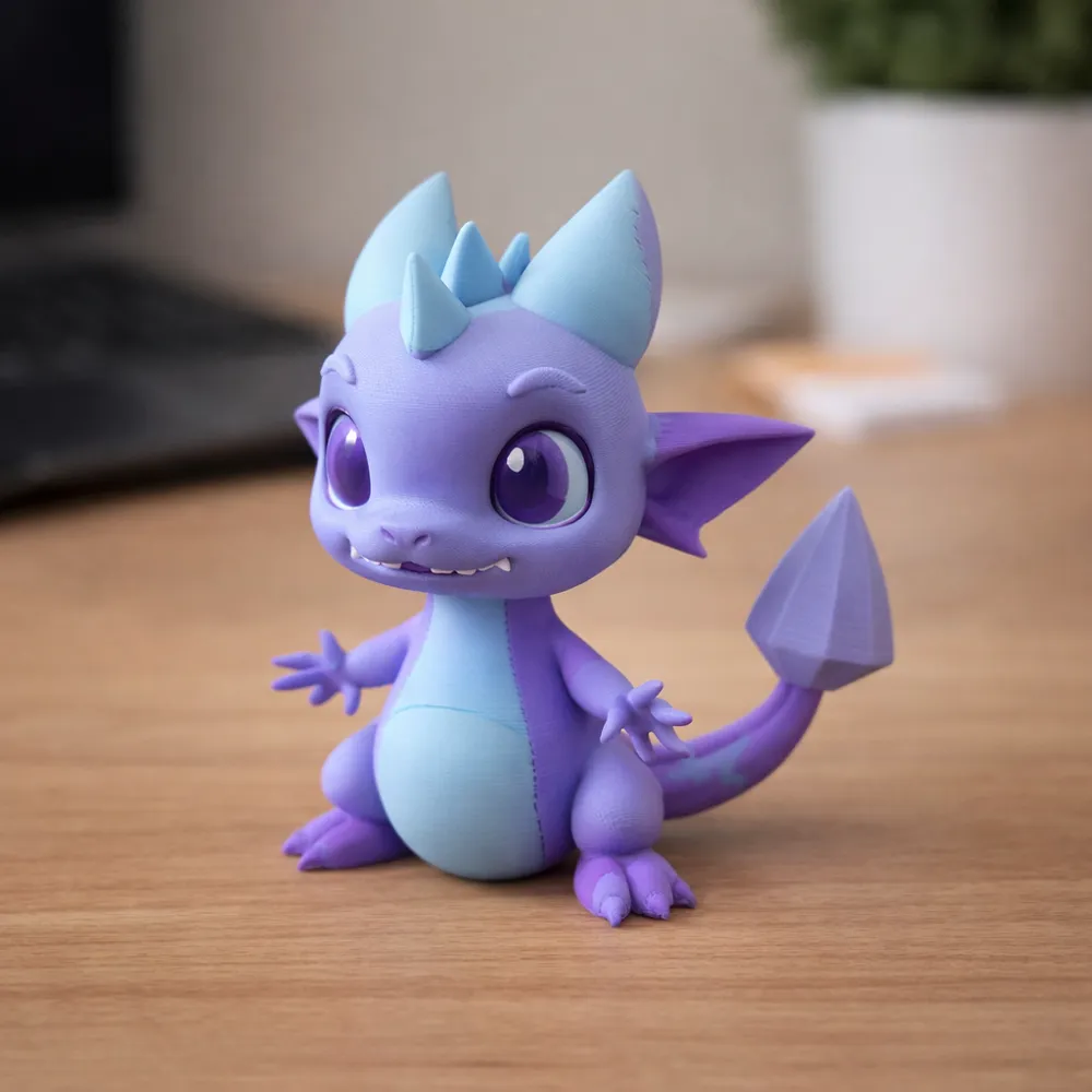 Elemental crystal dragon - Free 3D Print Model - MakerWorld