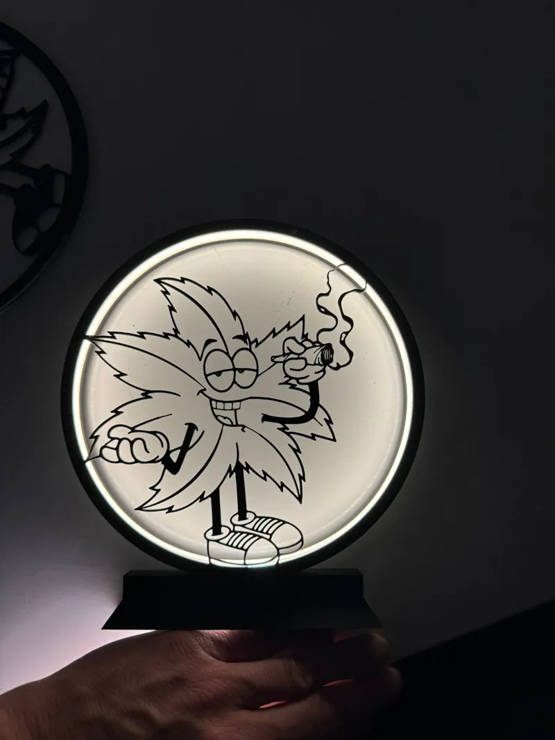 Leuchtring Lampe mit Wechselbaren Embleme 